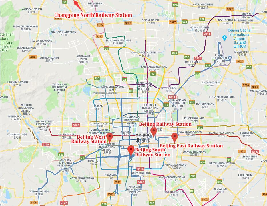 Beijing Railway Station Map