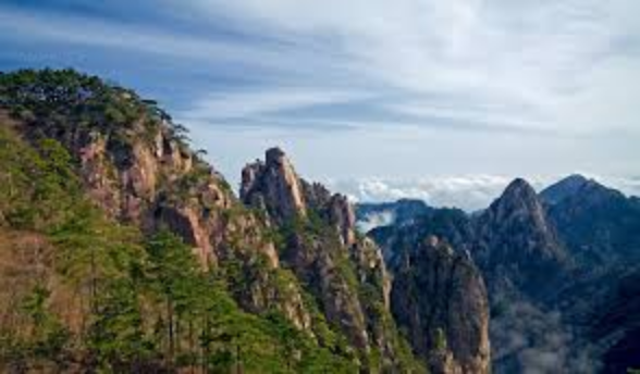 Historical legends at Guangmingding, Huangshan