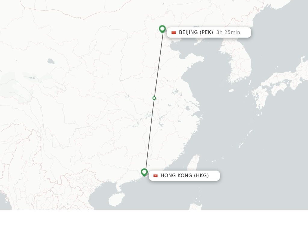 hong kong to beijing flight duration