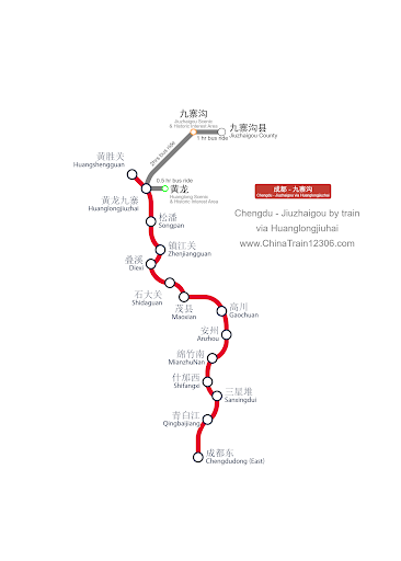 How do I go from Chongqing to Jiuzhaigou?