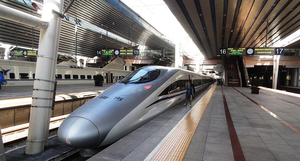 How long is the bullet train from Beijing to Xian?