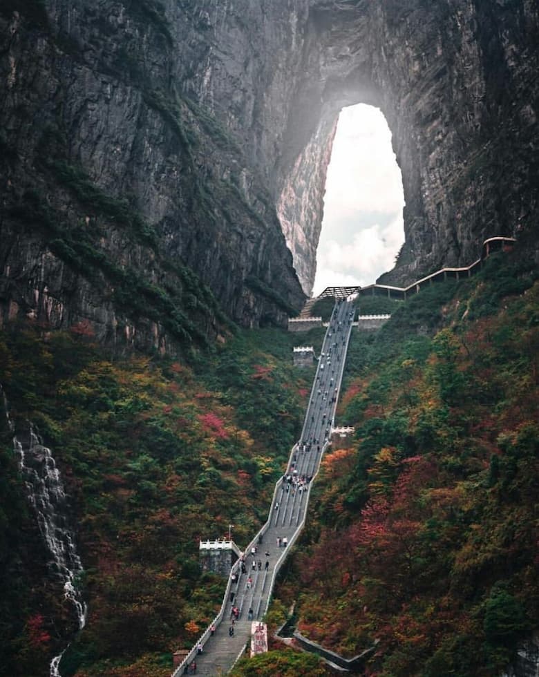 How old is the Tianmen Mountain?