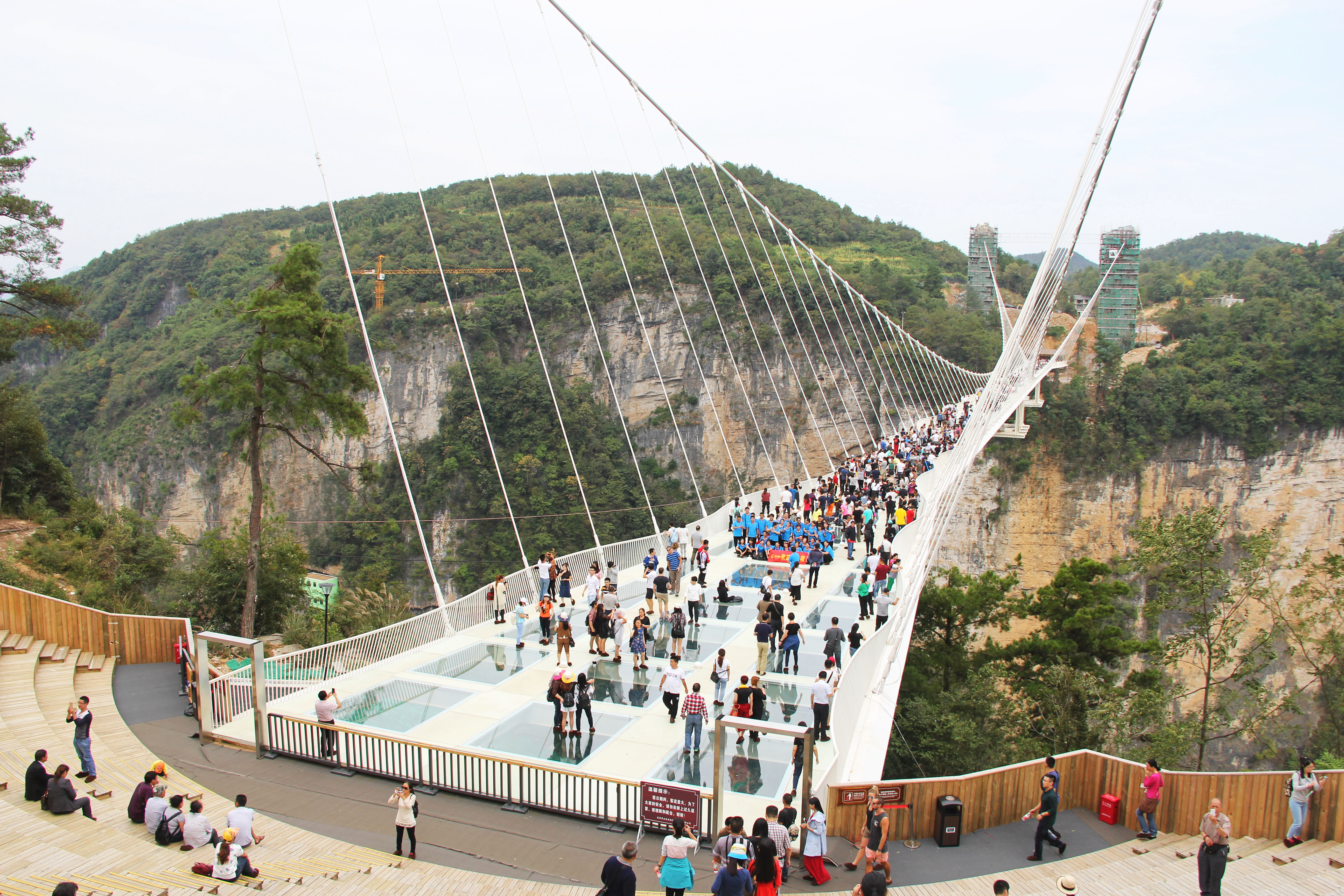 How old is the Zhangjiajie Glass Bridge?