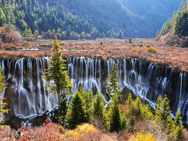 Nuorilang Waterfall in Jiuzhaigou