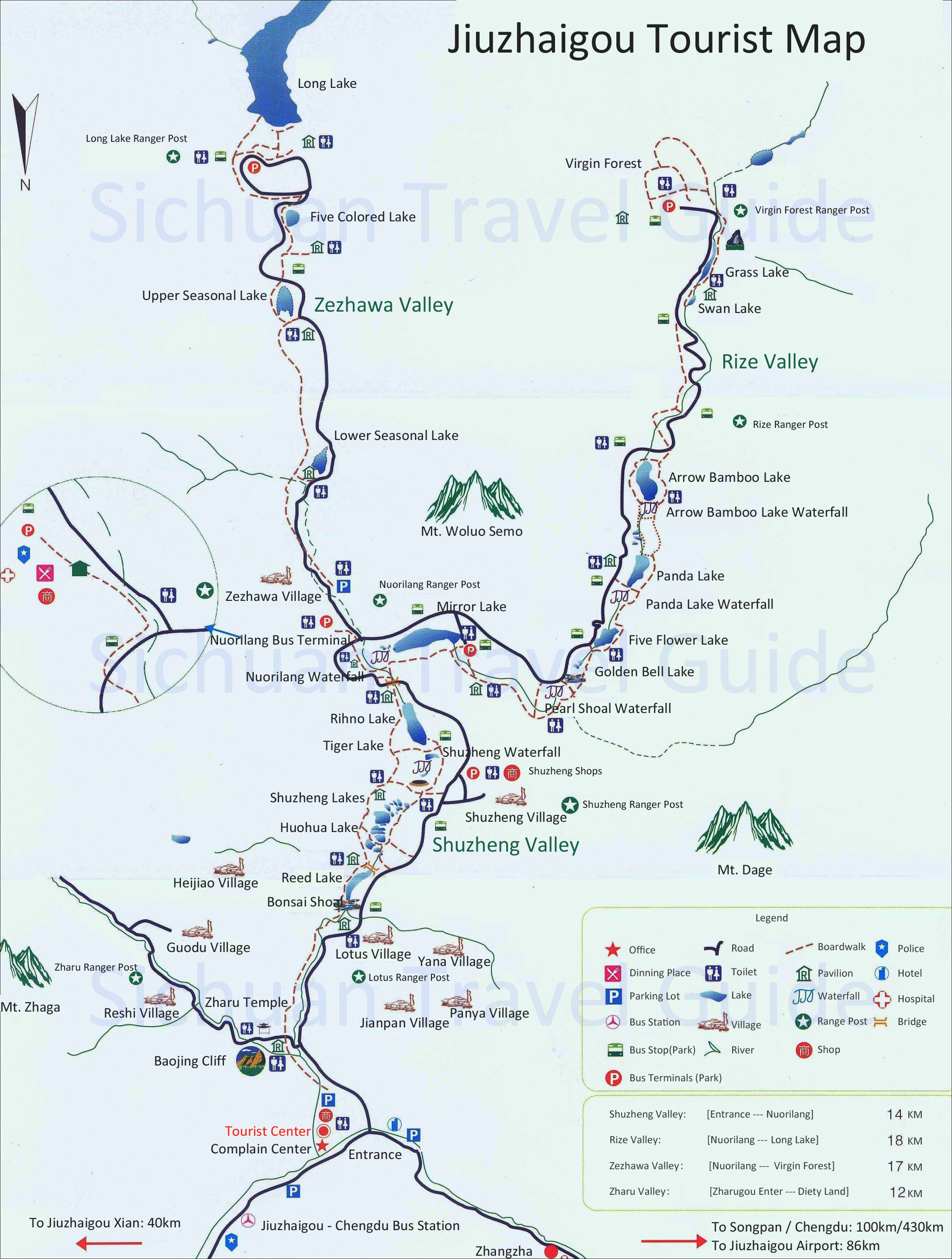 Planning of tour routes for Jiuzhaigou Panda Lake