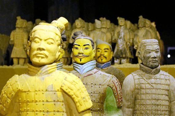 Were the Terracotta Warriors actually brightly colored?