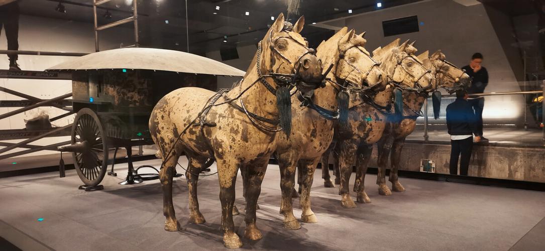 What artifact was discovered in the tomb of the first Qin emperor?
