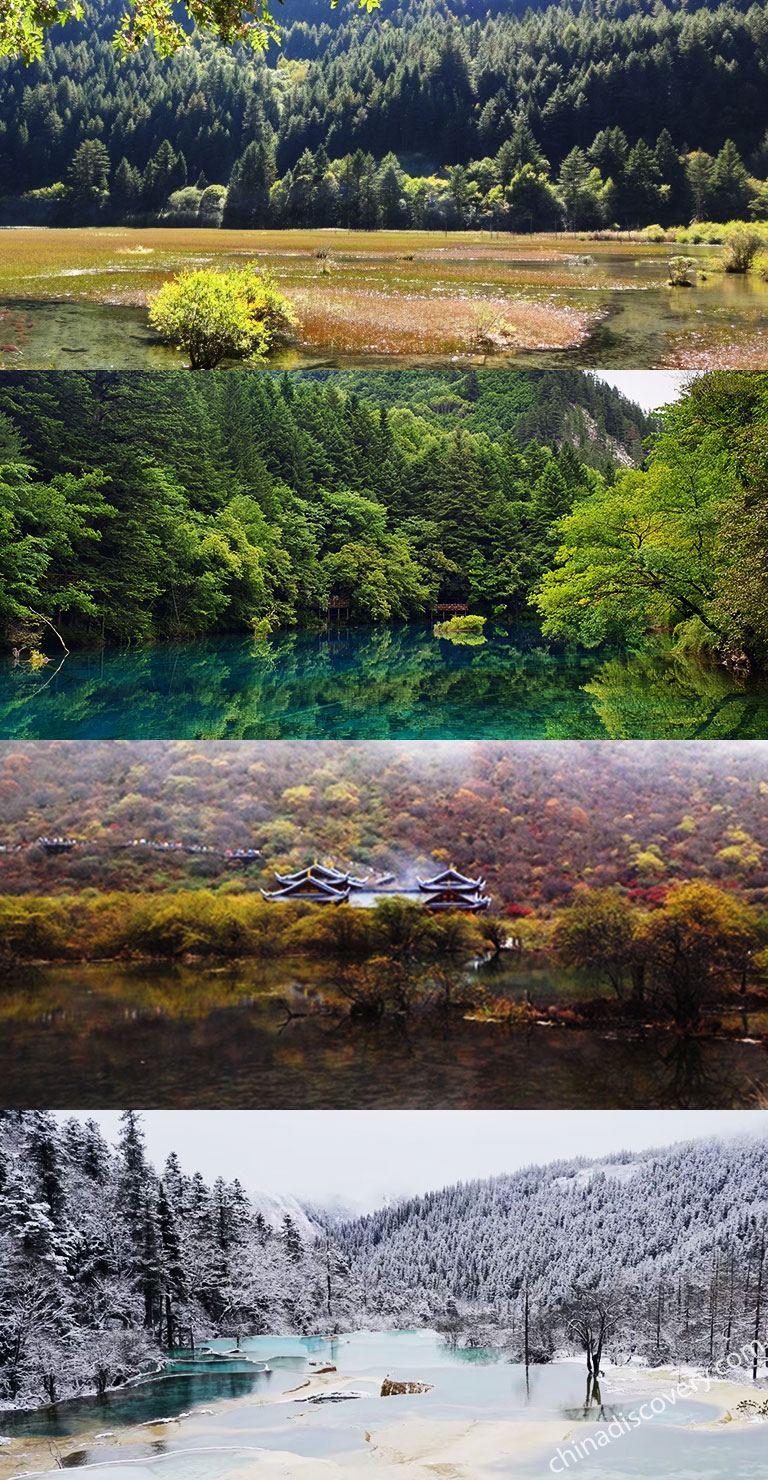 What is the climate of Jiuzhaigou Valley?