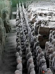 What was in pit 1 of terracotta warriors?