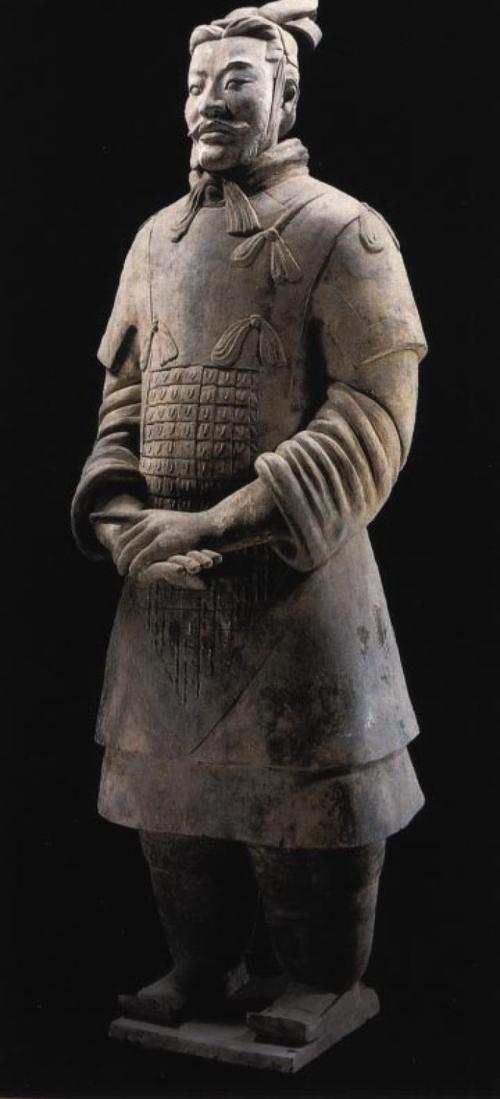 Who was the first Chinese emperor had an army of terra-cotta soldiers and horses buried in his tomb?